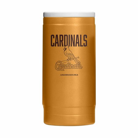 LOGO BRANDS St Louis Cardinals Huddle Powder Coat Slim Can Coolie 527-S12PC-OAK-49